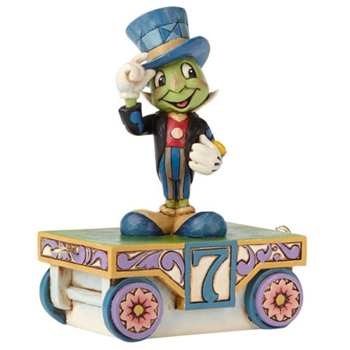 Disney Traditions Pinocchio Jiminy Cricket Birthday Train Car 7 Statue